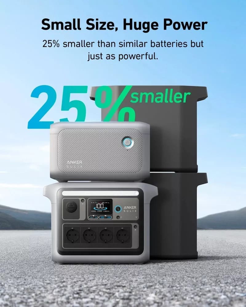 Anker SOLIX C1000 Extension Battery - 1056Wh (Black) - TeqClub.com