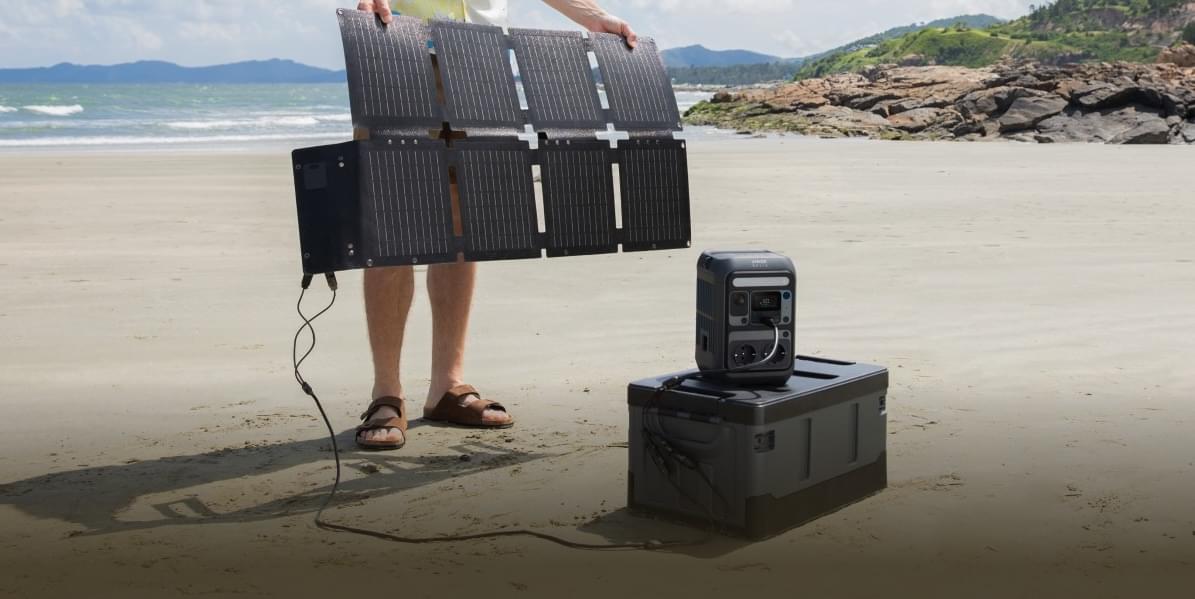 Anker SOLIX C300X AC + PS60 Portable Solar Panel