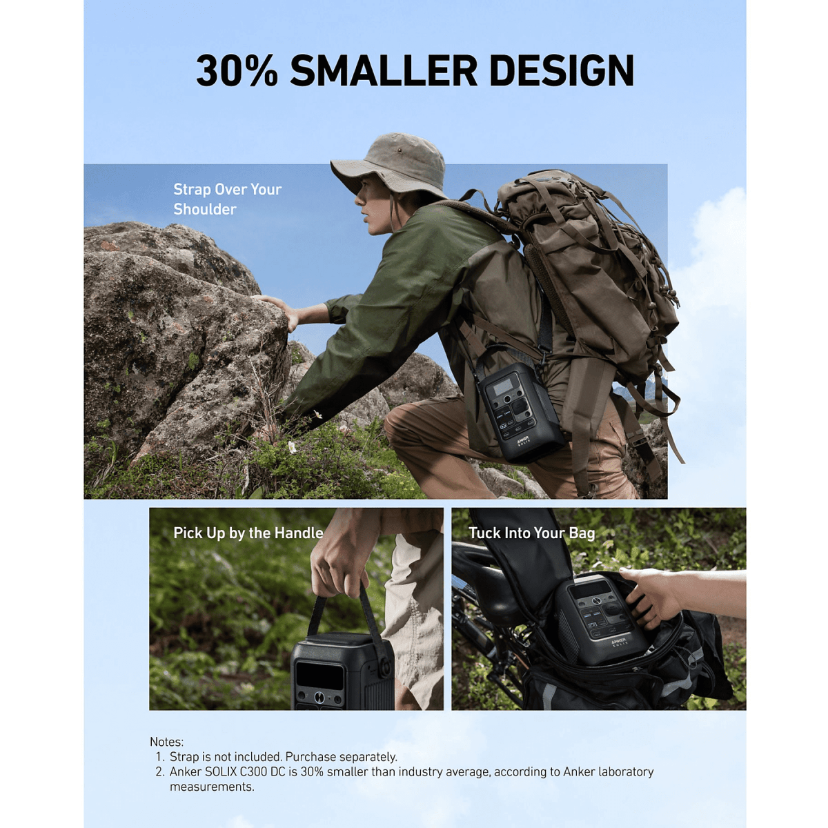 Anker SOLIX C300X DC plus PS60 Portable Solar Panel - TeqClub.com