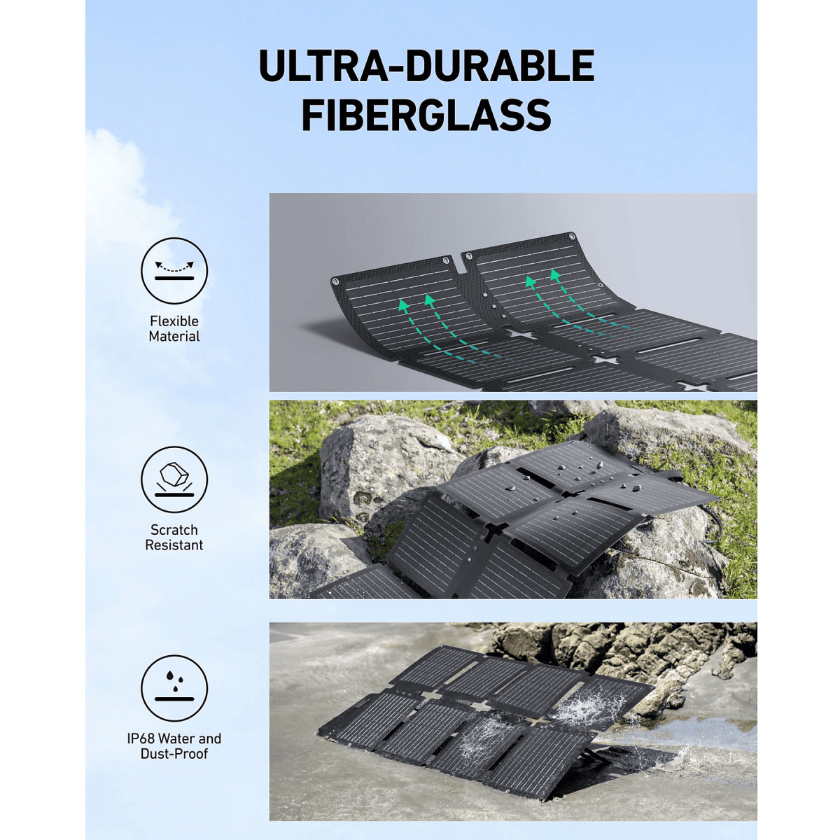 Anker SOLIX C300X plus PS60 Portable Solar Panel - TeqClub.com
