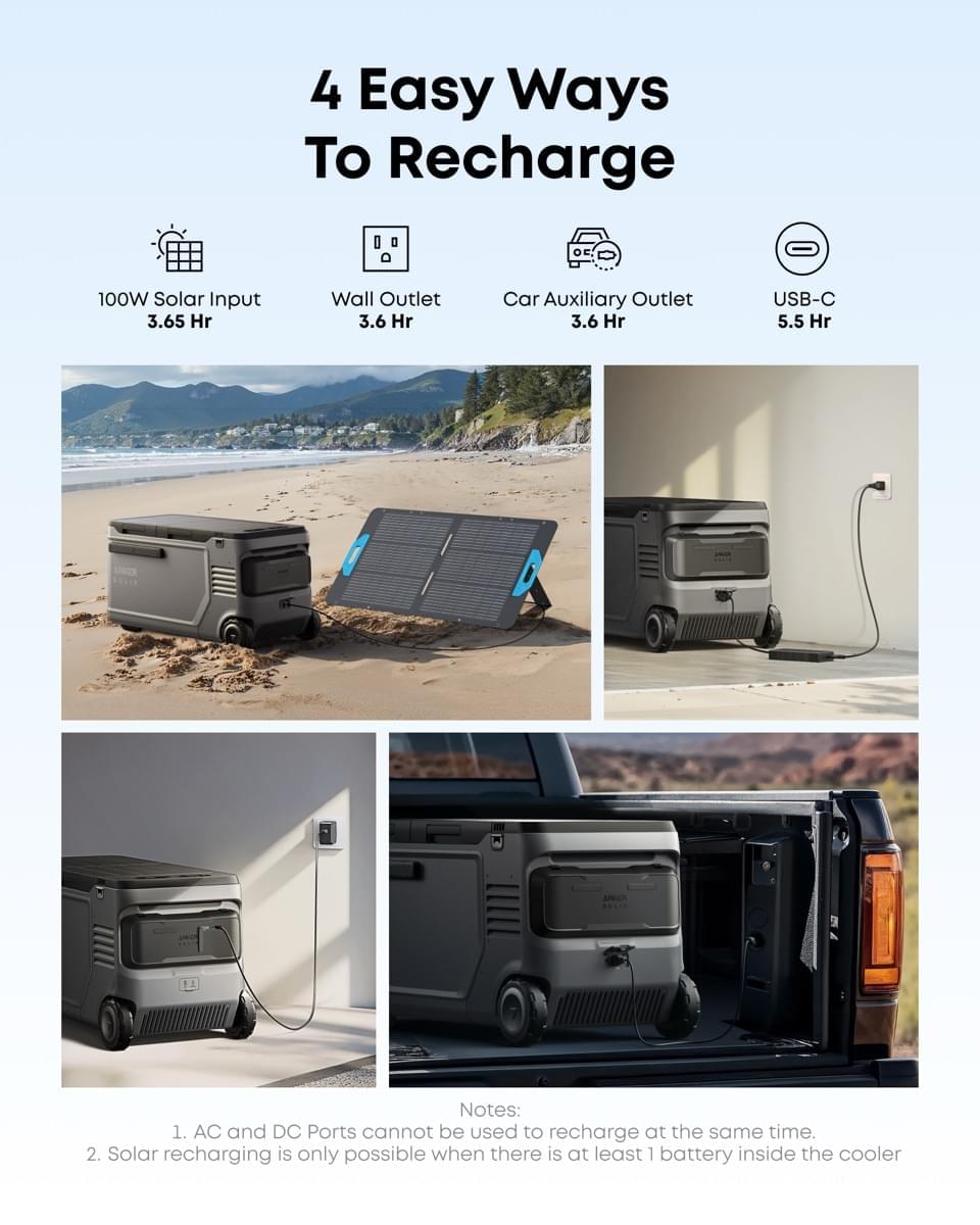 Anker SOLIX EverFrost Powered Cooler 2 58L - TeqClub.com