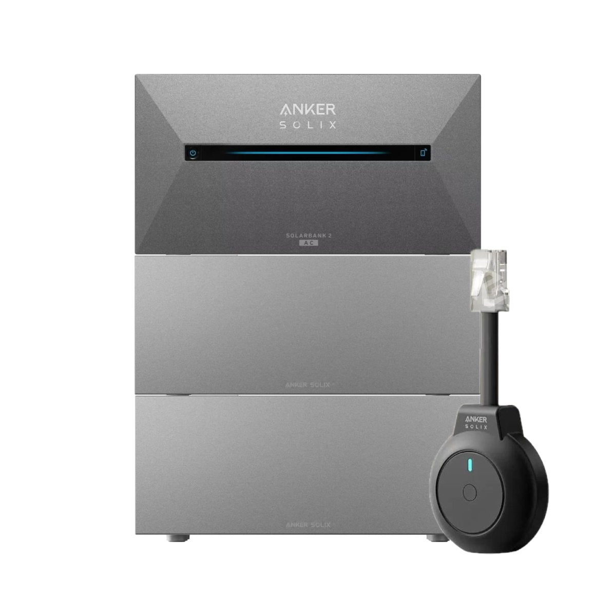 Anker SOLIX Solarbank 2 E1600 AC 4 - in - 1 Bundle - With BP2700 Expansion Battery X2 + P1 Meter - TeqClub.com