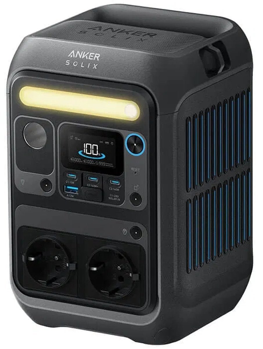 AnkerSOLIX - Powerstation Kit C300X & PS100 Zonnepaneel - 3 tekens) - TeqClub.com