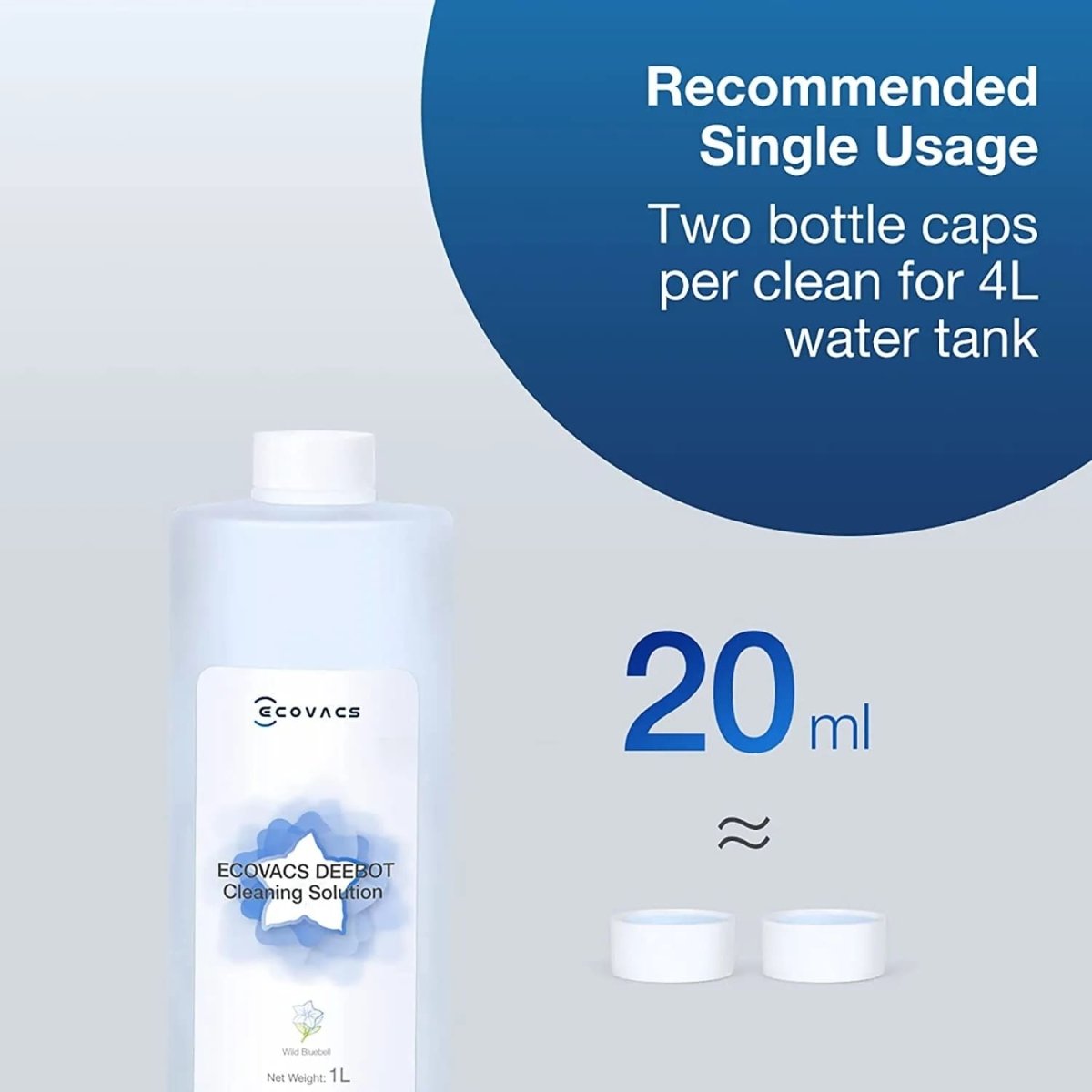 Ecovacs DEEBOT X2/T20/T30/T30S Family Cleaning Solution 1L - TeqClub.com