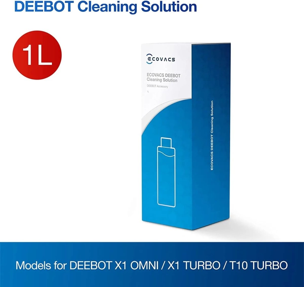 Ecovacs DEEBOT X2/T20/T30/T30S Family Cleaning Solution 1L - TeqClub.com