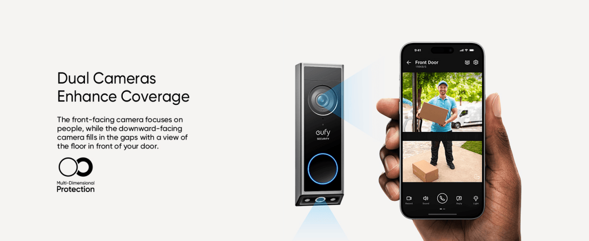Eufy E340 Video Doorbell Kit bundle with Edge HomeBase Mini - TeqClub.com