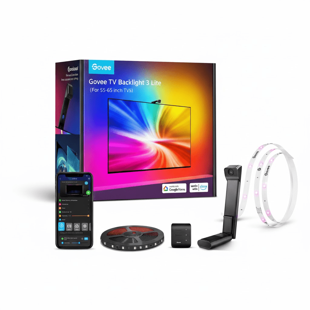 Govee Ambient Light Bundle – TV Backlight 3 Lite + 10M RGBIC LED Strip - TeqClub.com