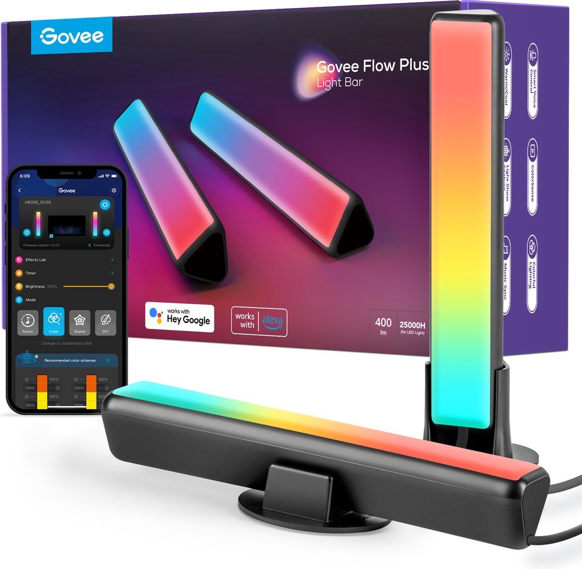 Govee Cinema Experience Bundle – TV Backlight T2 | RGBICWW Light Bars - TeqClub.com