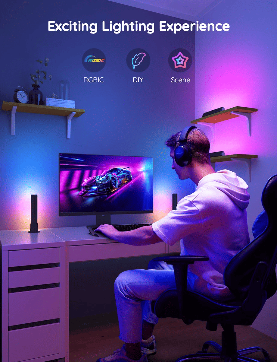 Govee Flow Plus RGBICWW Smart Light Bars - TeqClub.com