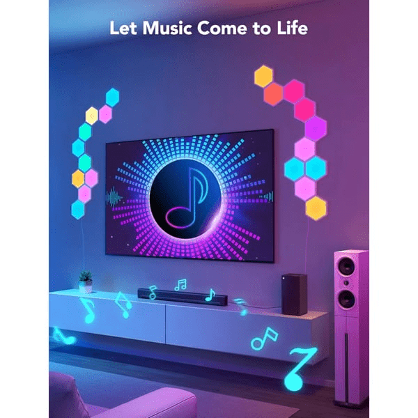Govee Glide Hexagon Light Panels (2x 10 - Pack) - 20 RGB Smart LED Panels - TeqClub.com