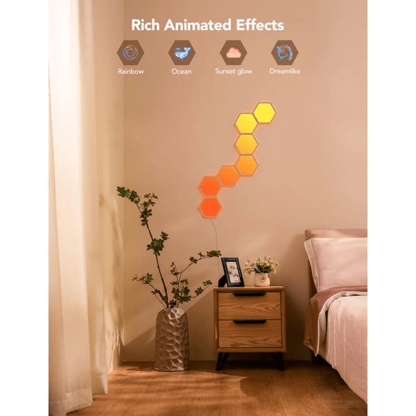 Govee Glide Hexagon Light Panels (2x 10 - Pack) - 20 RGB Smart LED Panels - TeqClub.com