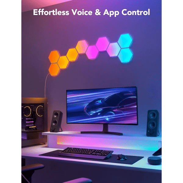 Govee Glide Hexagon Light Panels (2x 10 - Pack) - 20 RGB Smart LED Panels - TeqClub.com