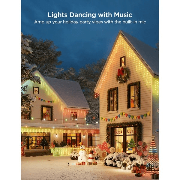 Govee Icicle Lights - 20M Bundle | 2x 10M Smart LED Icicle Strips - TeqClub.com