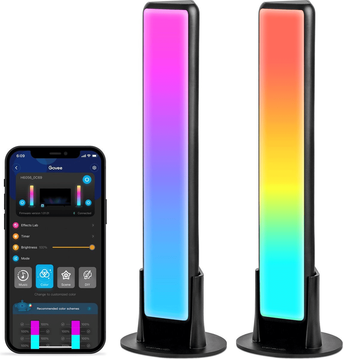 Govee Immersive Lighting Set bundle – Glide Hexa Pro Panels – RGBICWW Light Bars - TeqClub.com