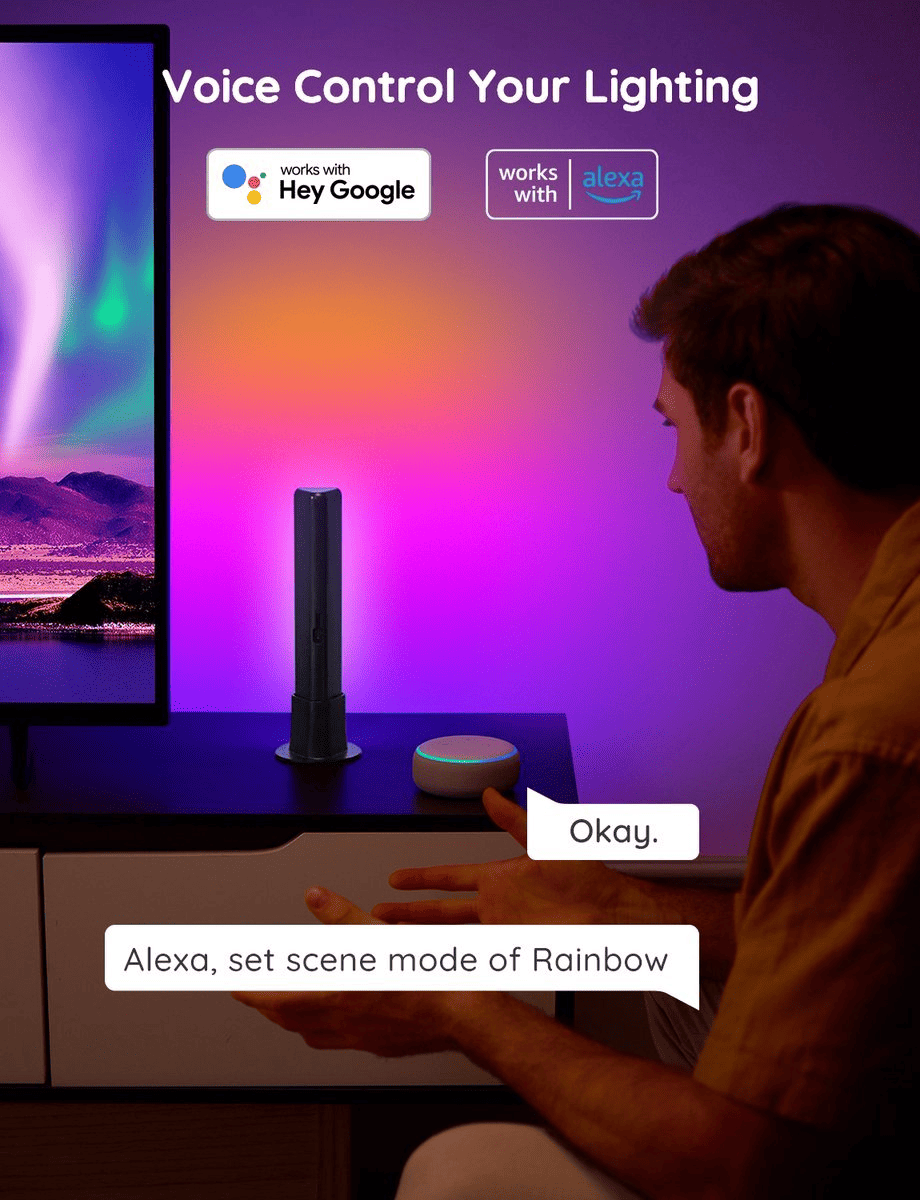 Govee Immersive Lighting Set bundle – Glide Hexa Pro Panels – RGBICWW Light Bars - TeqClub.com