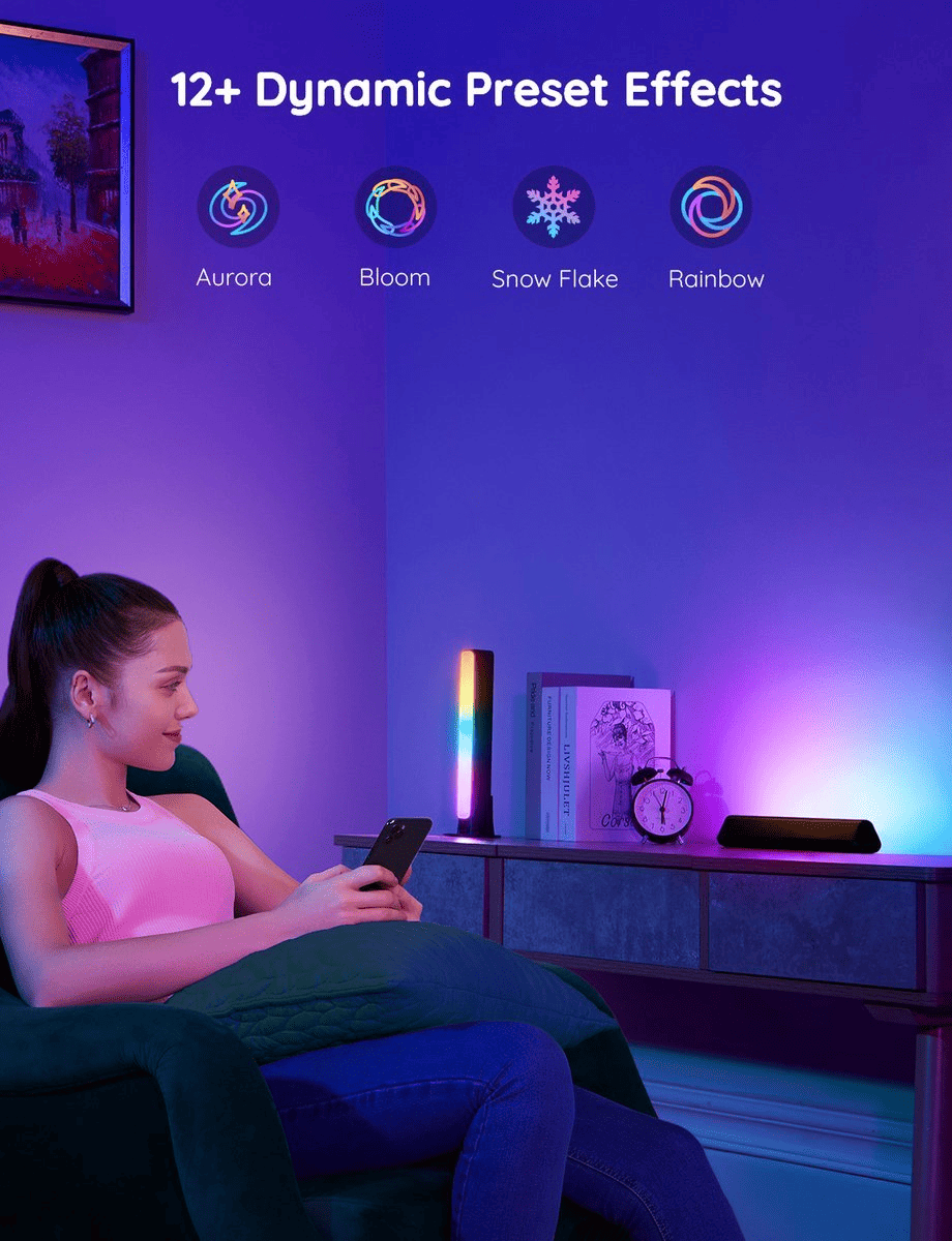 Govee Immersive Lighting Set bundle – Glide Hexa Pro Panels – RGBICWW Light Bars - TeqClub.com