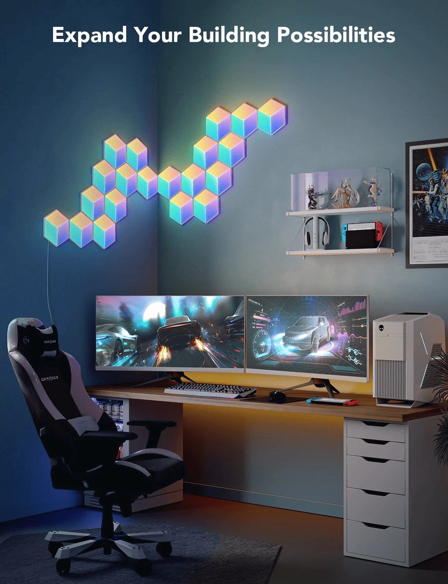 Govee Immersive Lighting Set bundle – Glide Hexa Pro Panels – RGBICWW Light Bars - TeqClub.com