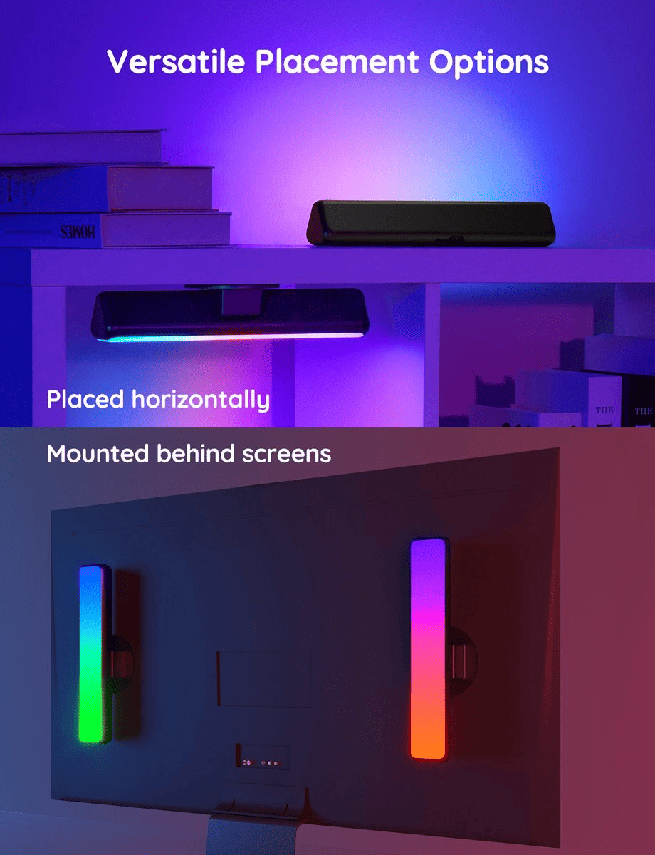 Govee Immersive Lighting Set bundle – Glide Hexa Pro Panels – RGBICWW Light Bars - TeqClub.com