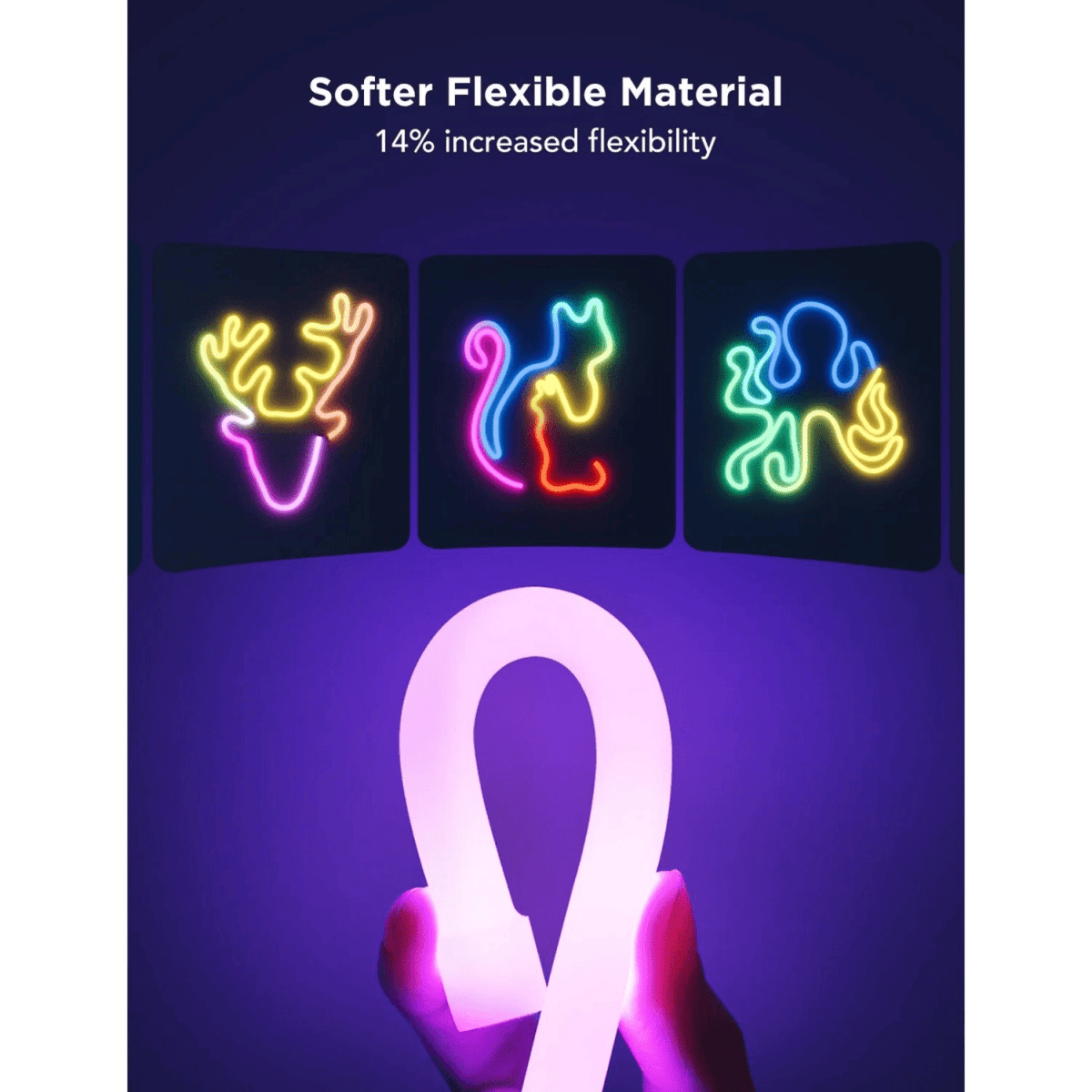 Govee Neon Rope Light 2 - 4m Black - TeqClub.com
