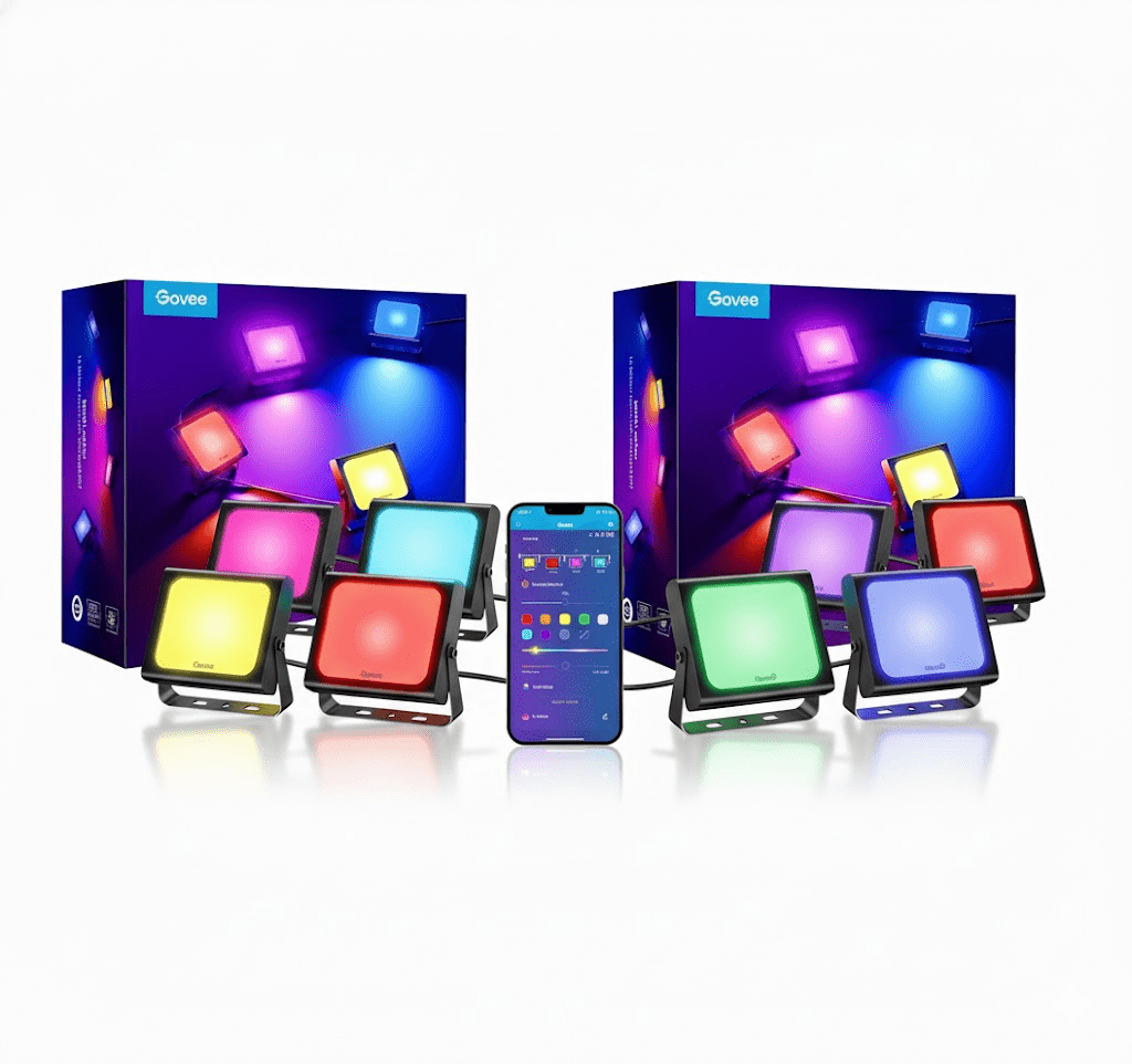 Govee Outdoor RGBIC Flood Lights (2 - Pack) - TeqClub.com