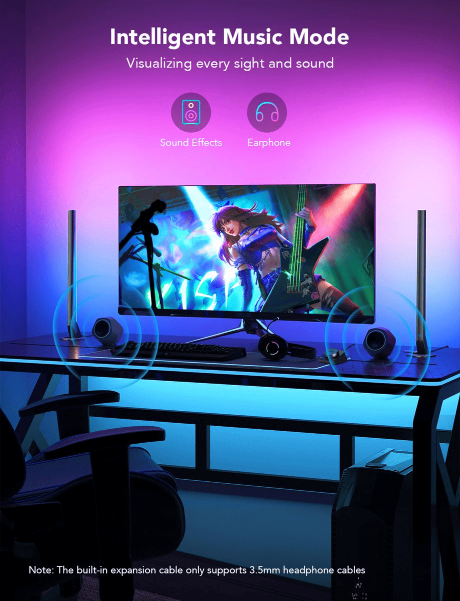 Govee RGBIC Gaming Light Bars H6047 - TeqClub.com