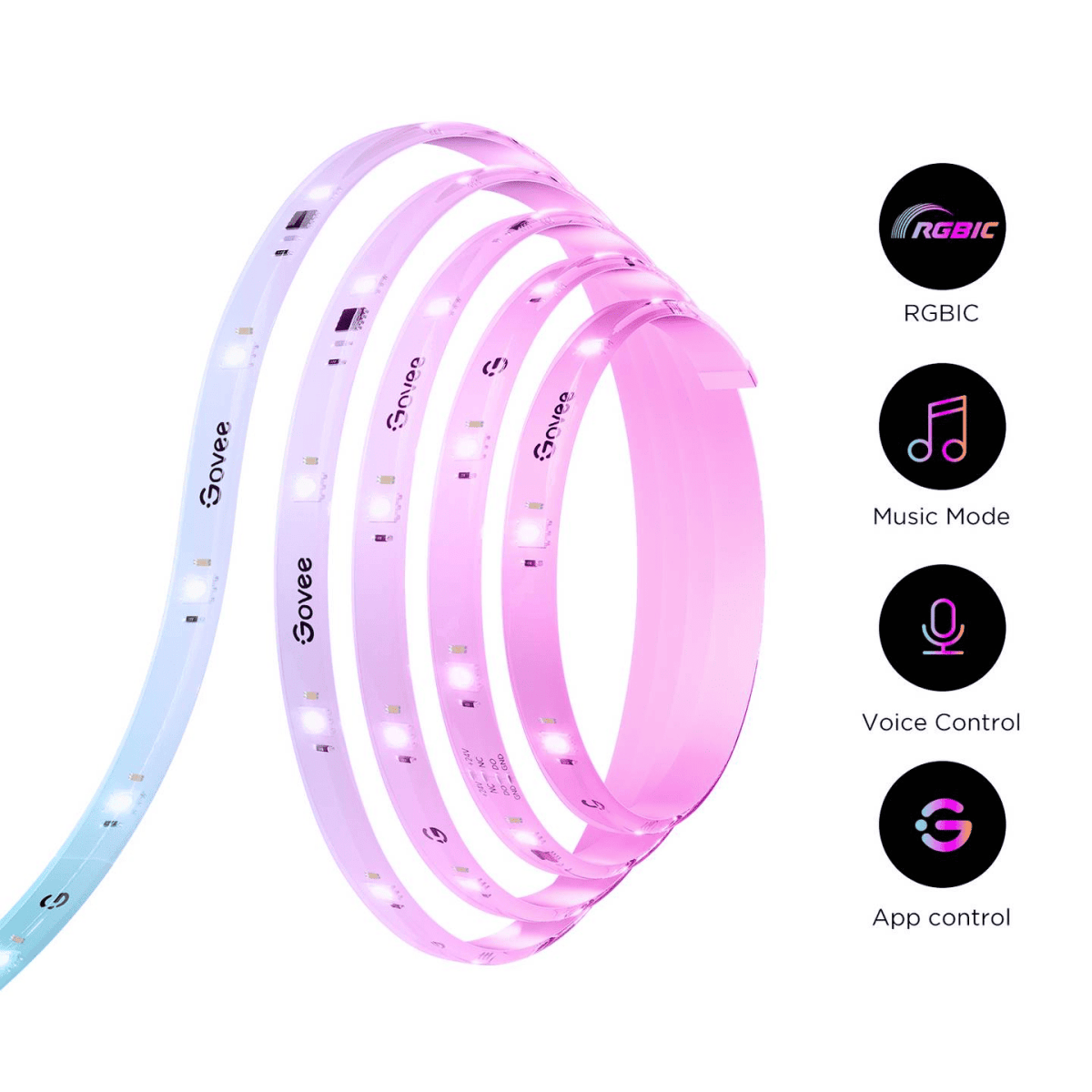 Govee RGBIC Strip Light S - With Protective Coating (10M) - TeqClub.com