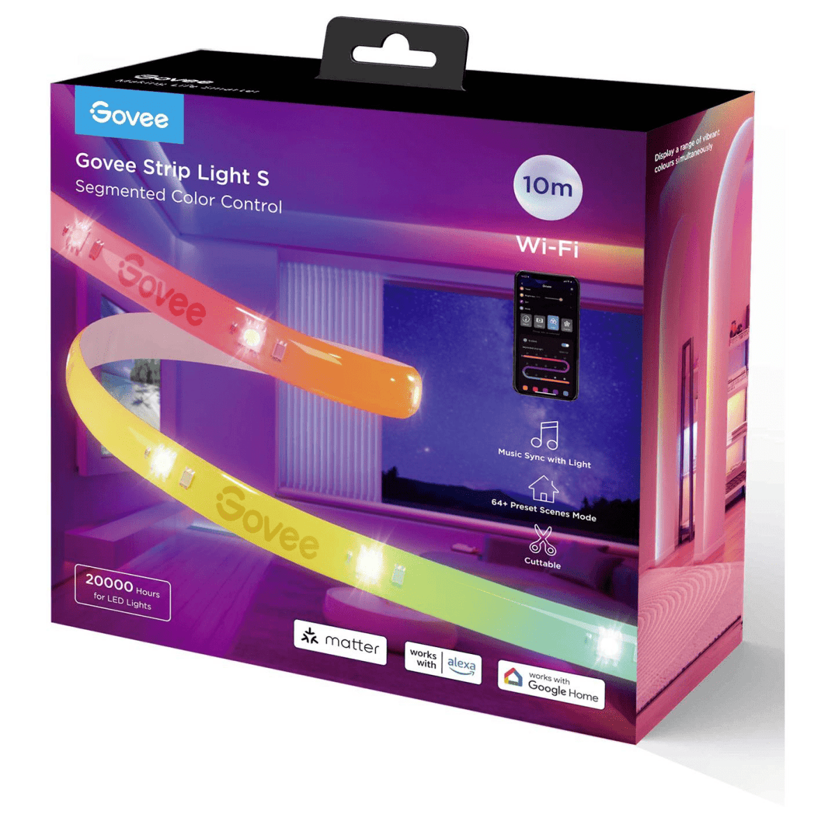 Govee RGBIC Strip Light S - With Protective Coating (10M) - TeqClub.com