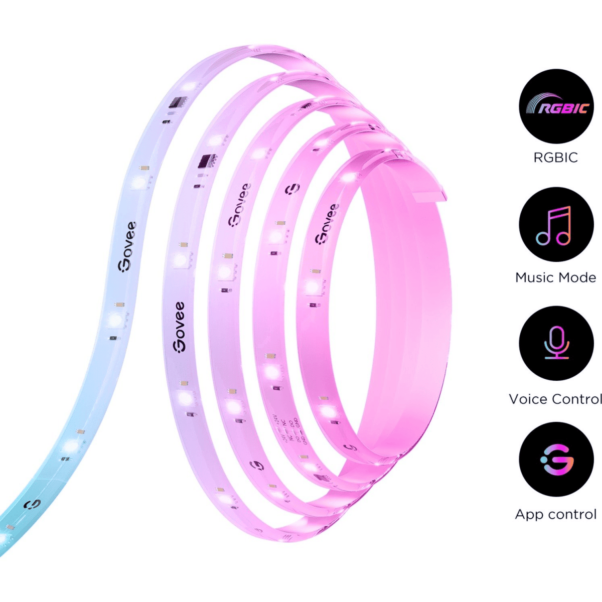 Govee RGBIC Strip Light S - With Protective Coating (5M) - TeqClub.com