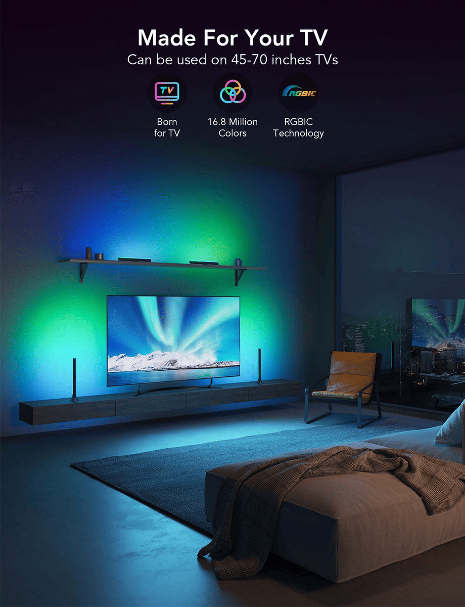 Govee RGBIC TV Light Bars - TeqClub.com