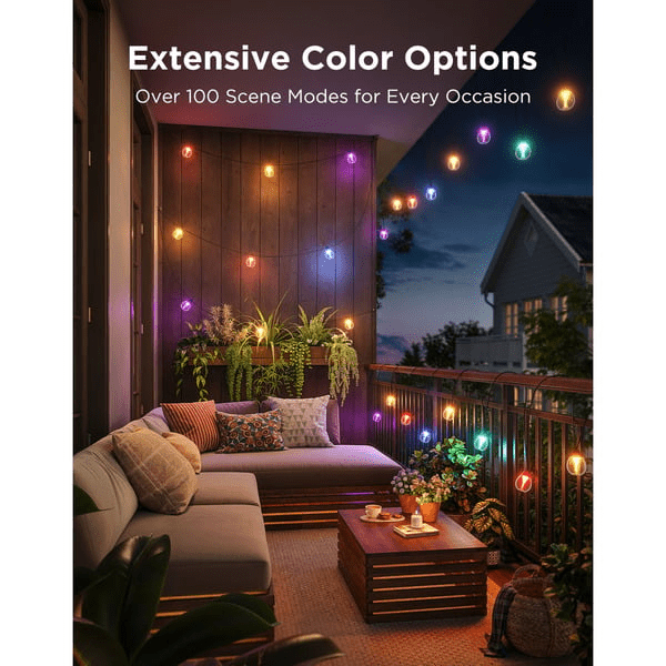 Govee RGBICW Outdoor String Lights – 2 - Pack Bundle - TeqClub.com