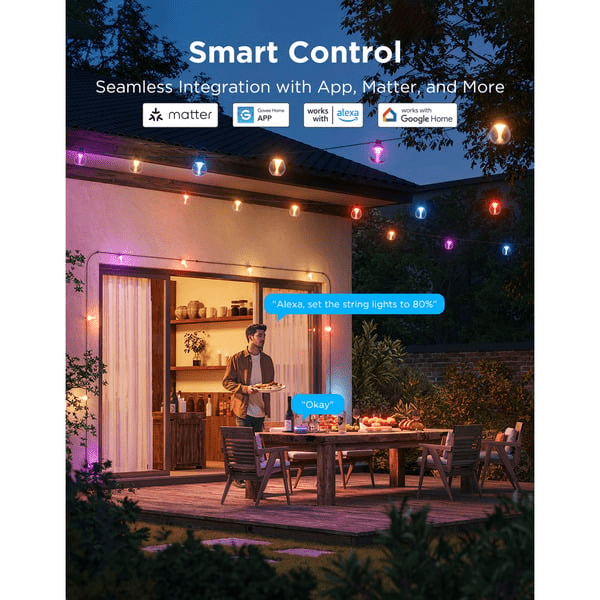 Govee RGBICW Outdoor String Lights – 2 - Pack Bundle - TeqClub.com