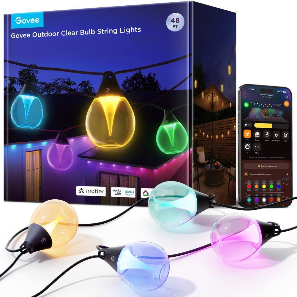 Govee RGBICW Outdoor String Lights - TeqClub.com