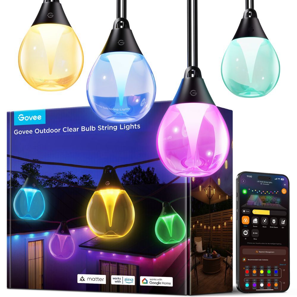Govee RGBICW Outdoor String Lights - TeqClub.com