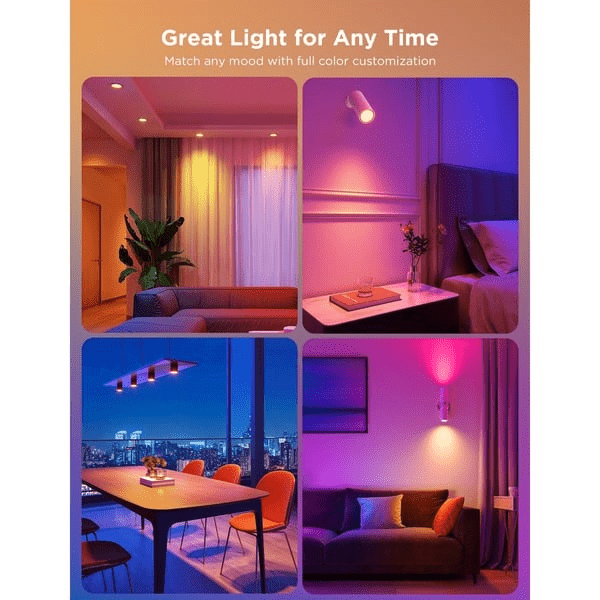 Govee RGBWW GU10 Smart LED Bulbs – 4 - Pack (2 Sets of 2) - TeqClub.com