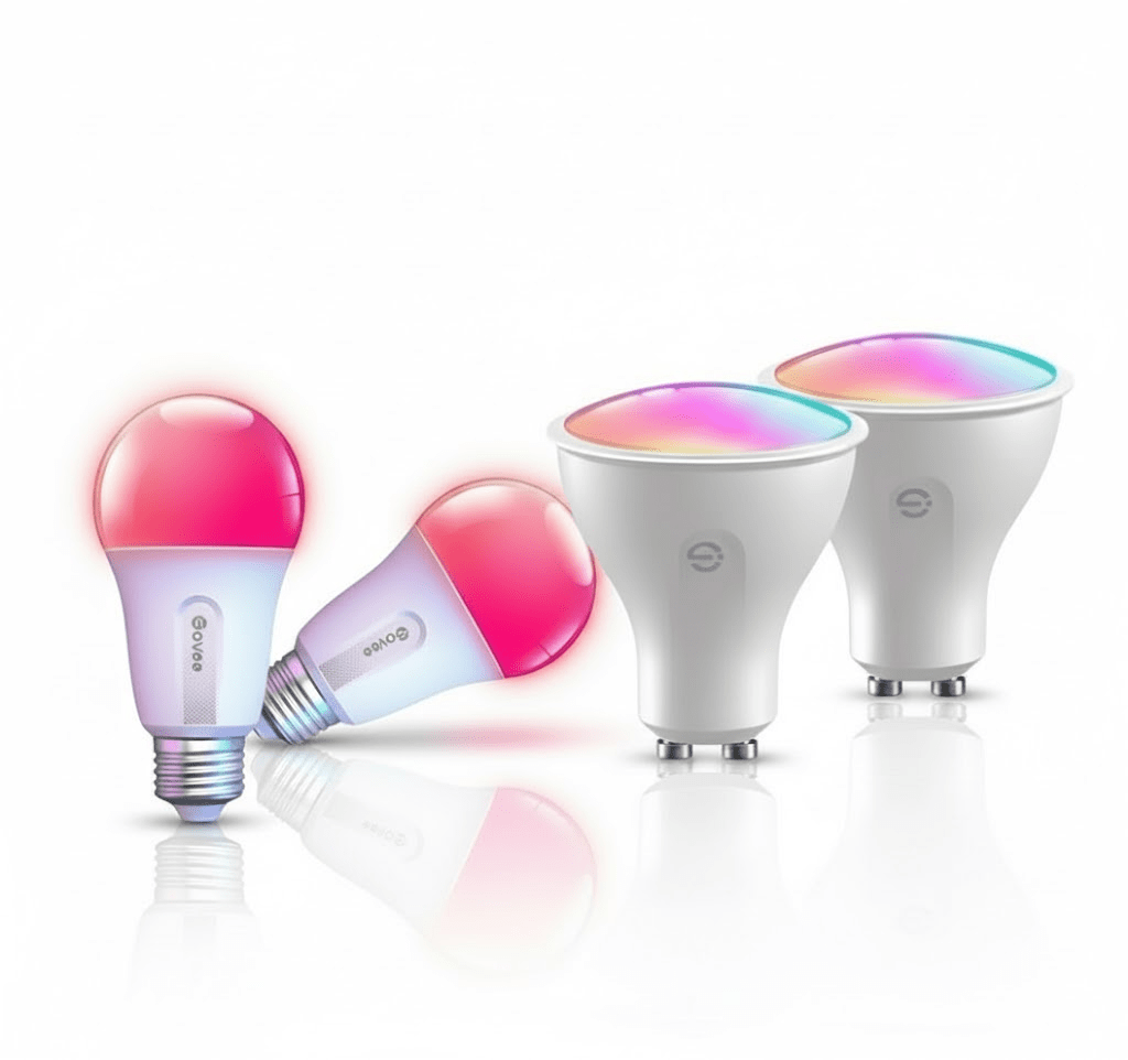 Govee Smart LED Bulb Bundle – 2x GU10 + 2x E27 RGBWW - TeqClub.com