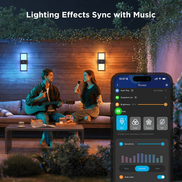 Govee Smart Outdoor Lighting Bundle – Garden Lights & Wall Light - TeqClub.com