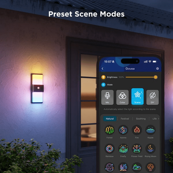 Govee Smart Outdoor Lighting Bundle – Garden Lights & Wall Light - TeqClub.com
