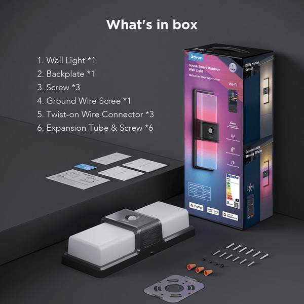 Govee Smart Outdoor Wall light - TeqClub.com