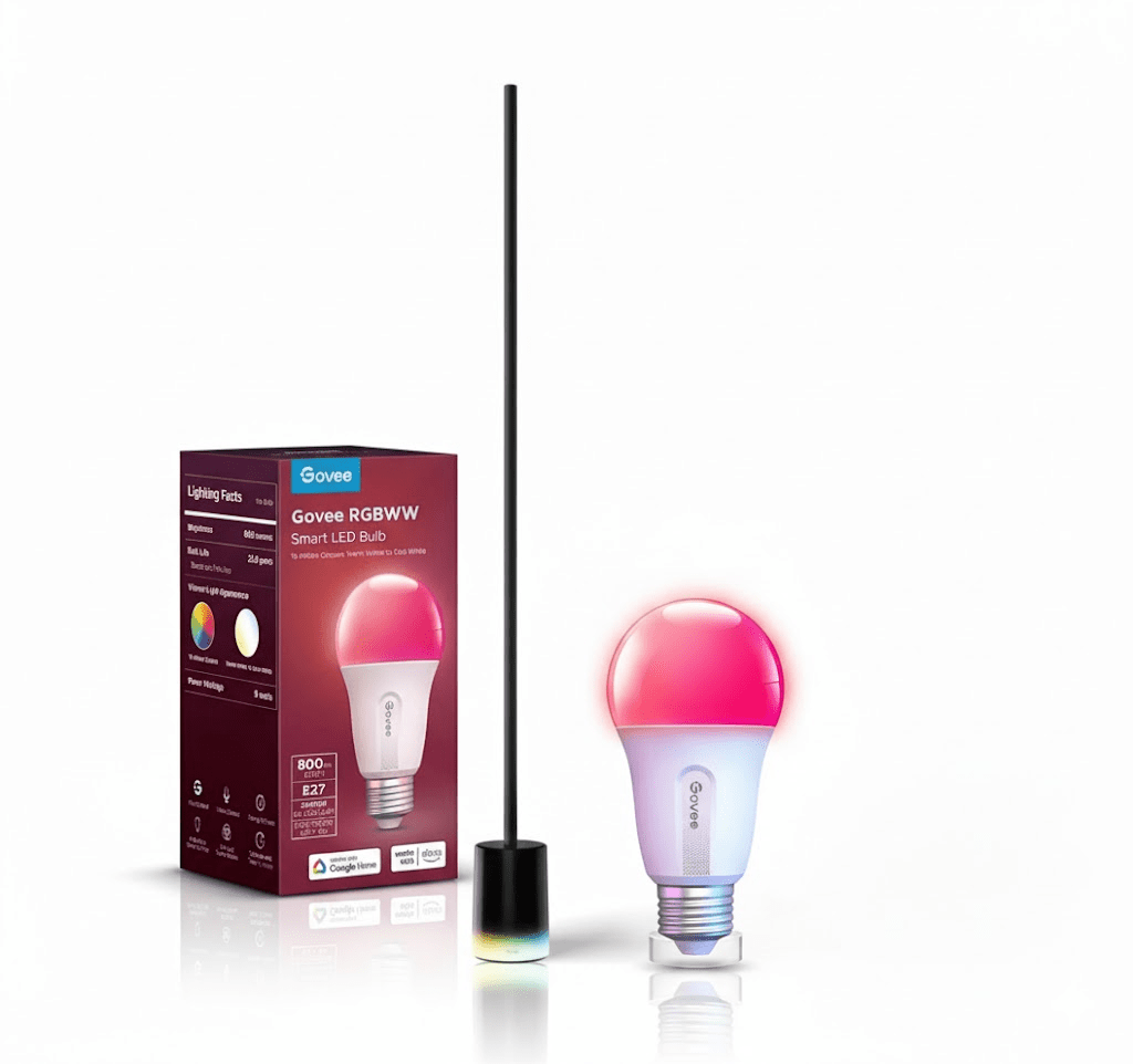 Govee Smart Room Lighting Bundle – Floor Lamp 2 + RGBWW Smart Bulb (E27) - TeqClub.com