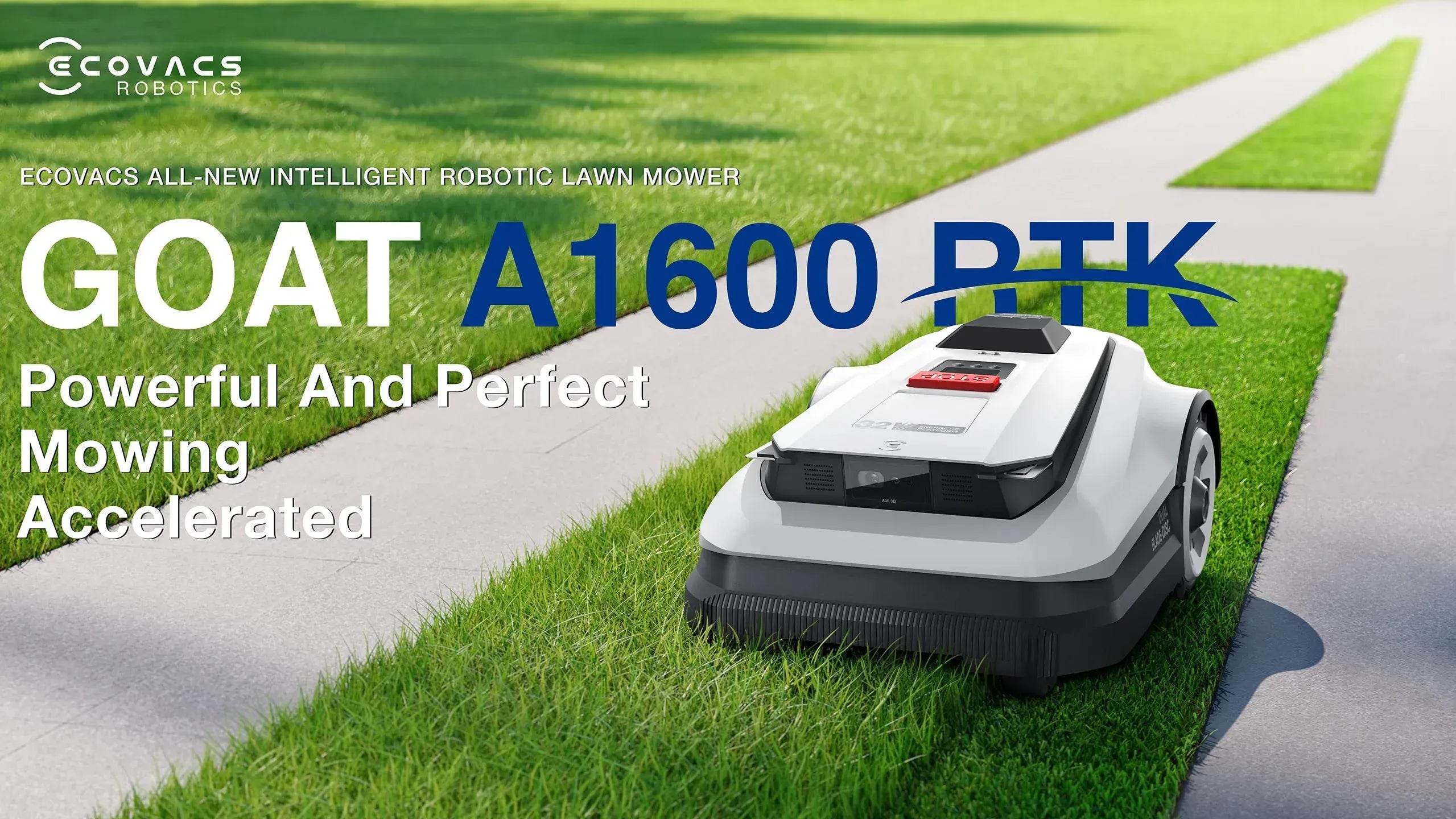 ECOVACS GOAT A1600 RTK avec garage - Tondeuse robotisée premium