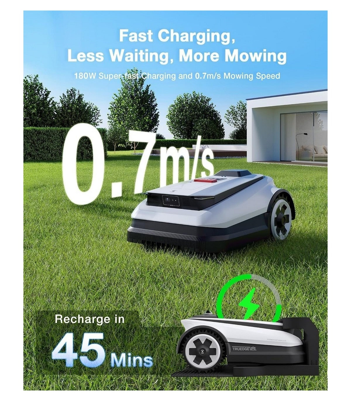 ECOVACS GOAT A1600 RTK avec garage - Tondeuse robotisée premium