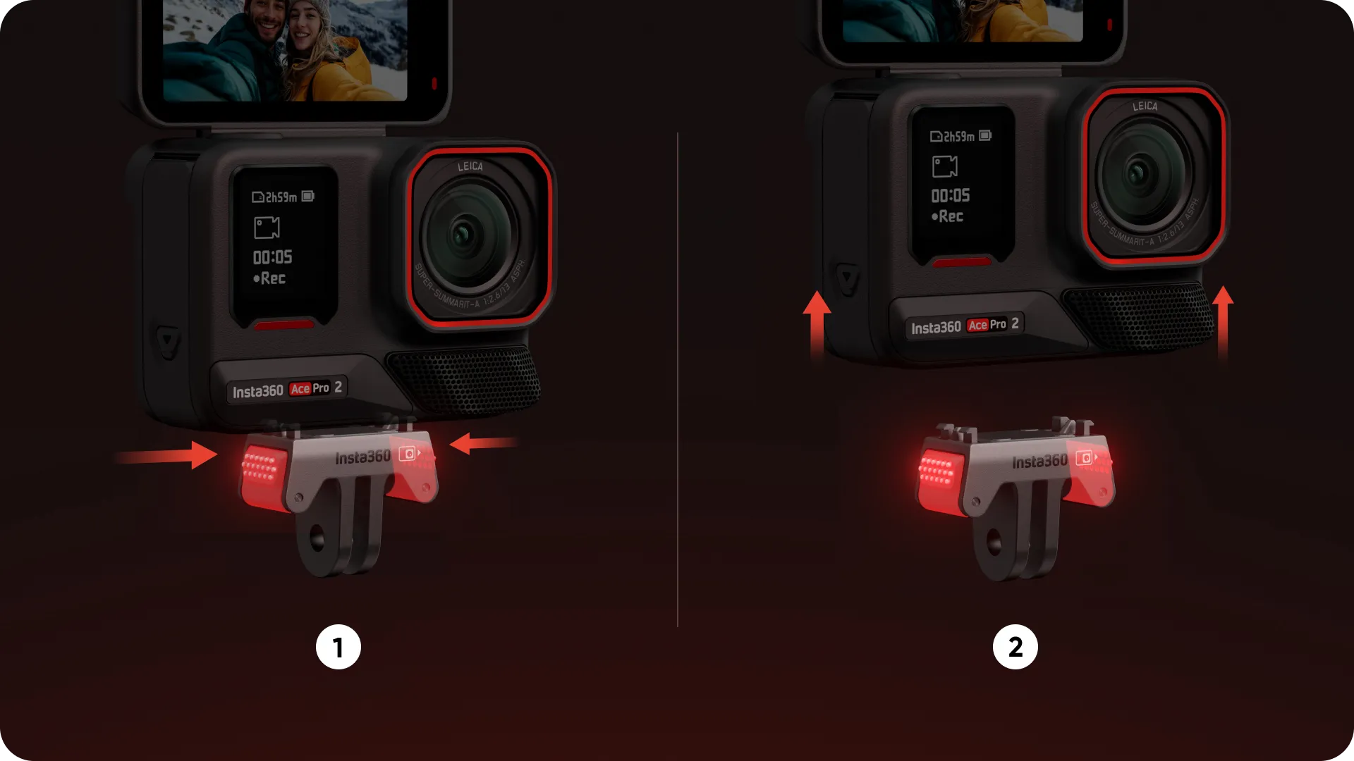 Insta360 Ace Pro 2/Ace Pro/Ace Standard Mount – Magnetický držák