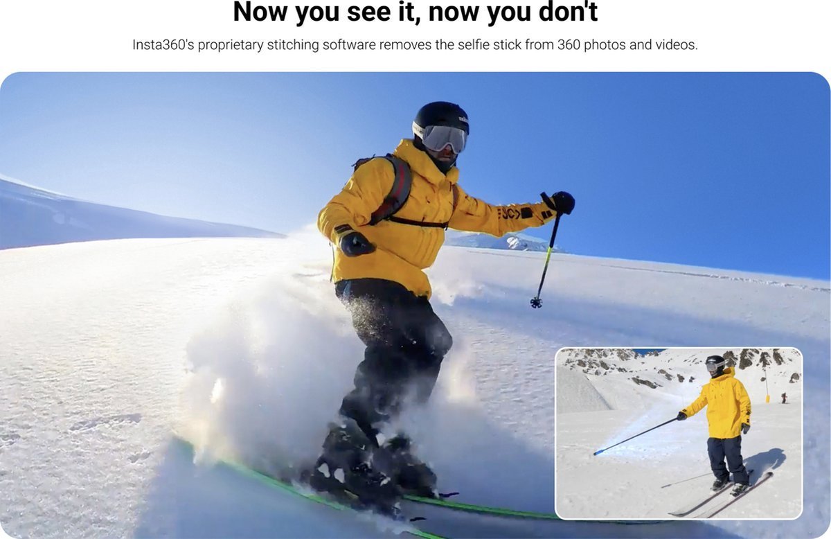 Insta360 Bundle - Invisible Selfie Stick With 256GB SD card - X5 X4 X3 X2 Ace Pro - TeqClub.com