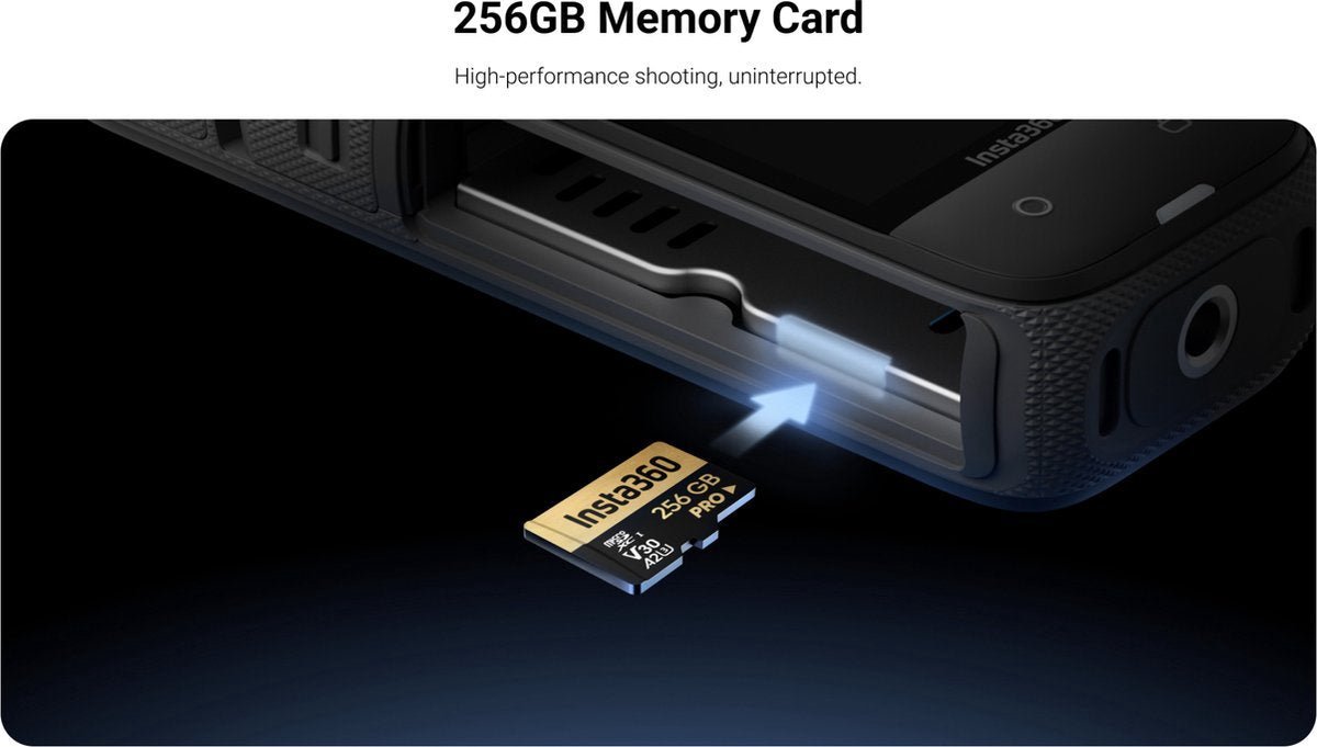 Insta360 Bundle - Invisible Selfie Stick With 256GB SD card - X5 X4 X3 X2 Ace Pro - TeqClub.com