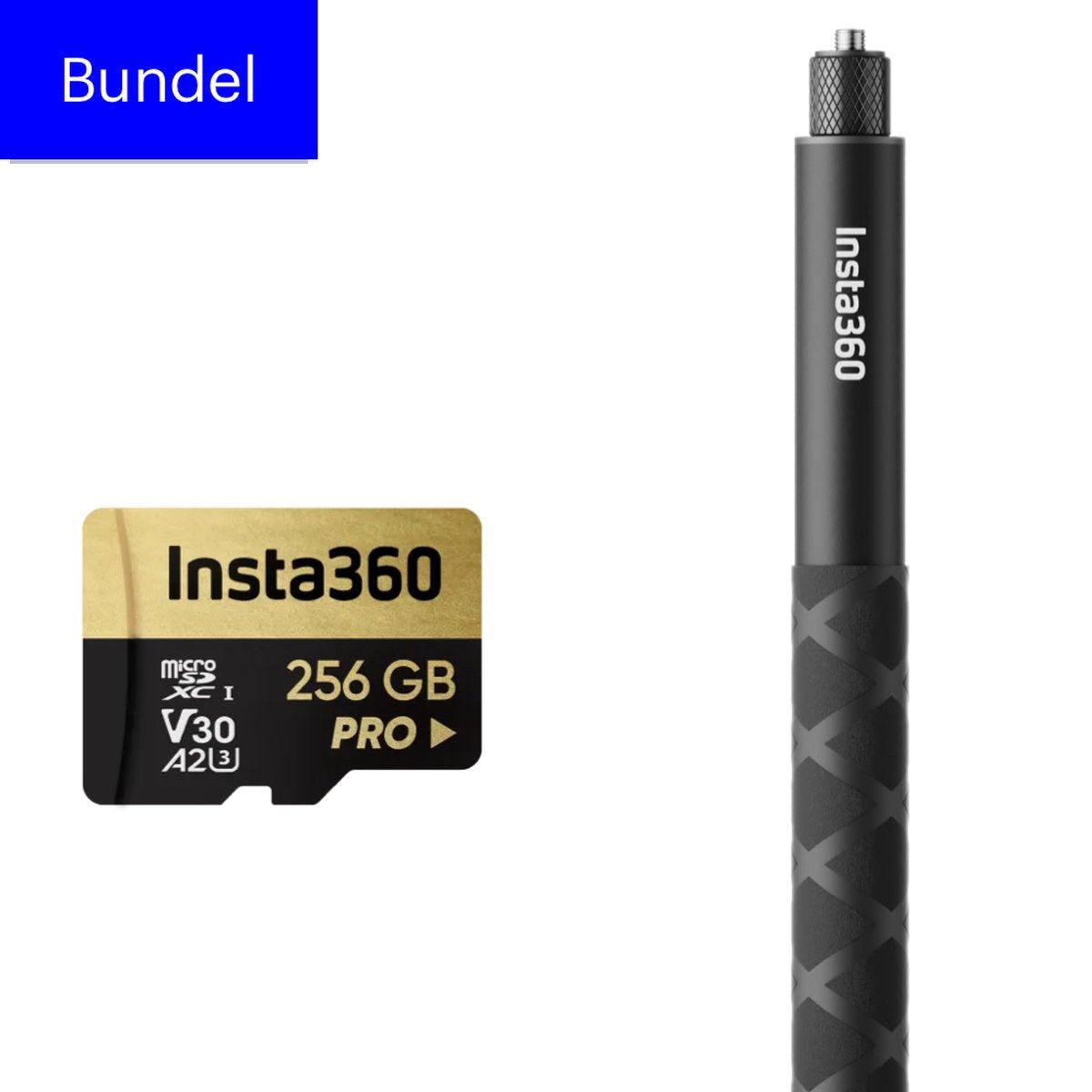 Insta360 Bundle - Invisible Selfie Stick With 256GB SD card - X5 X4 X3 X2 Ace Pro - TeqClub.com
