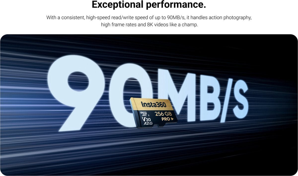 Insta360 Bundle - Invisible Selfie Stick With 256GB SD card - X5 X4 X3 X2 Ace Pro - TeqClub.com