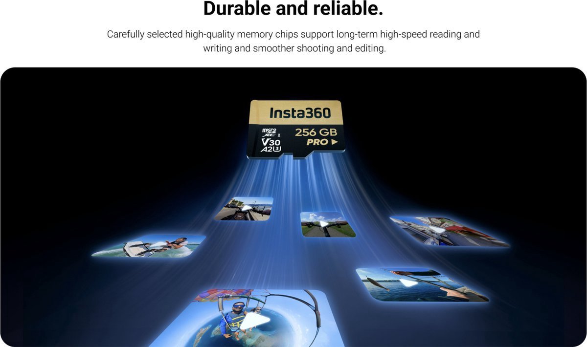 Insta360 Bundle - Invisible Selfie Stick With 256GB SD card - X5 X4 X3 X2 Ace Pro - TeqClub.com