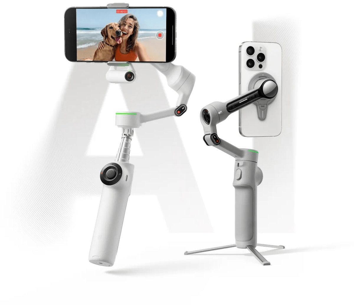 Insta360 Flow 2 Pro AI Tracker Bundle / Stone Gray - TeqClub.com