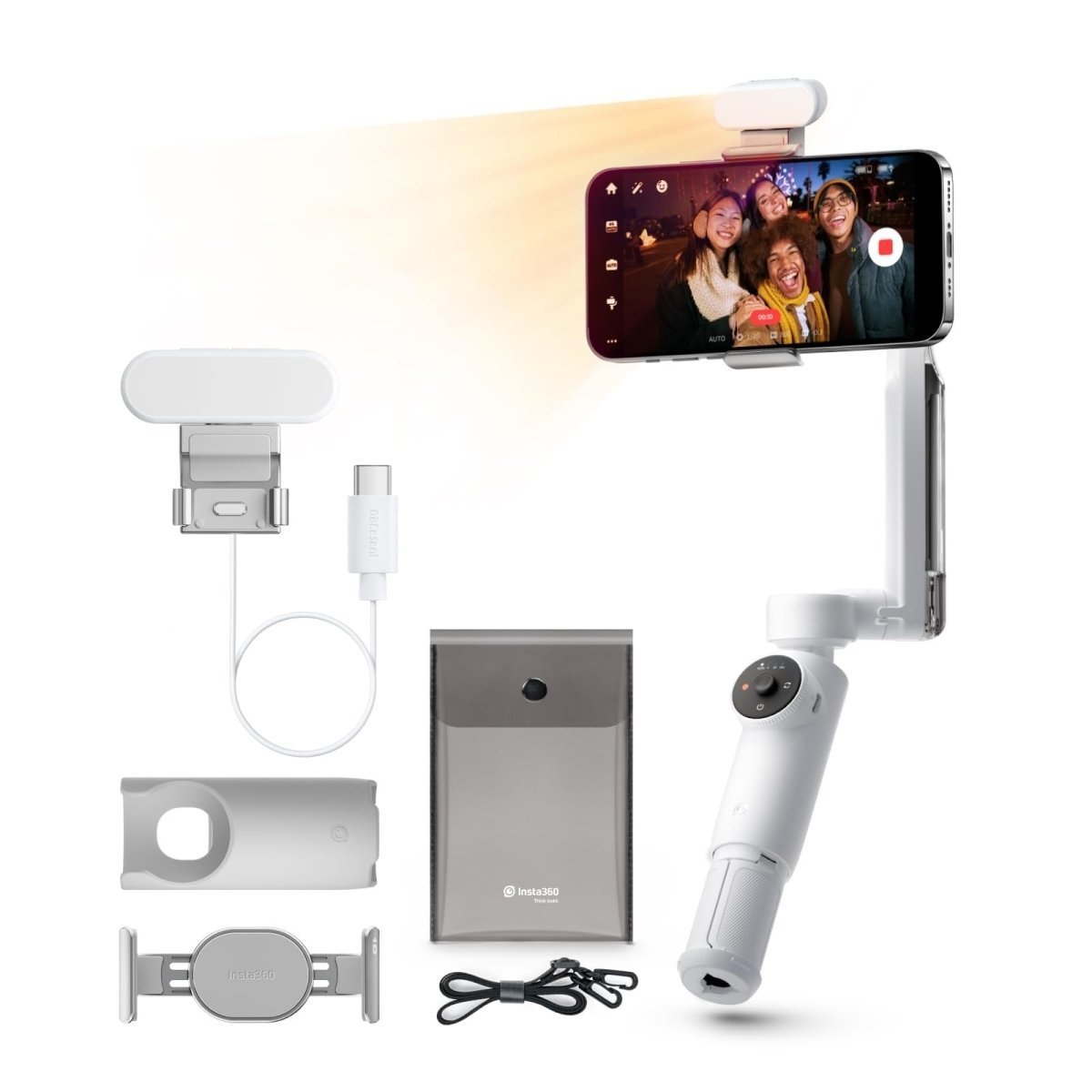 Insta360 Flow 2 Pro Creator Kit Summit White - TeqClub.com