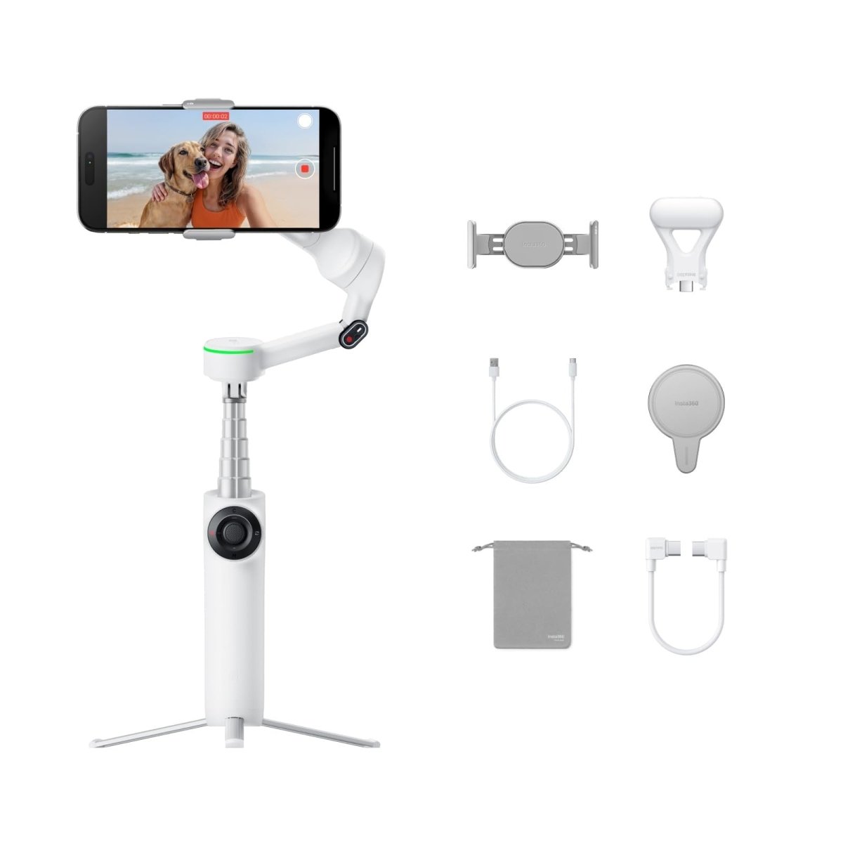 Insta360 Flow 2 Pro Creator Kit Summit White - TeqClub.com